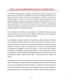 Regulación gubernamentales en los mercados