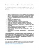 Funciones de la unidad de correspondencia