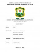 Medición de presiones utilizando manómetros de agua sobre el mercurio