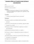 Secuencia didáctica: El nombre propio (primeros acercamientos)