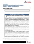 Identificación de problemas sociales - Sumativa 2 Semana 3 – Trabajo de investigación