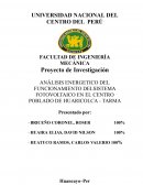 Análisis energetico del funcionamiento del sistema fotovoltaico en el Centro Poblado de Huaricolca - Tarma