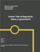 Examen negociación