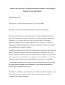 El Fundamentalismo Islámico Como Ideología Política: El Caso Del Magreb