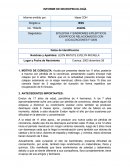 Informe de neuropsicología