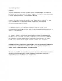 Cien años de soledad. Página 1