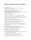 Preguntas de almacén general