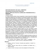 Espacio curricular: practica II curriculum y programación de la enseñanza