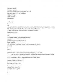 Ordenamiento de datos en C. Página 1