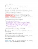 Examen ¿Qué es el dinero?