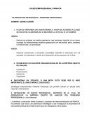 Planificacion estrategica. Caso empresarial Panaca