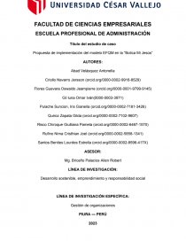 Propuesta de implementación del modelo EFQM en la “Botica Mi Jesús”. Página 1