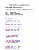 Proyecto ejemplo; taller programación