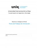 Título del Trabajo de Innovación