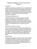 Historia de la Región Ica, Tesoro de la Cultura Peruana