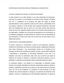 Estrategias docentes para un aprendizaje significativo