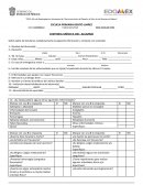 Historia médica del alumno