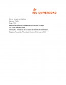 Valoración de la calidad de la fuentes de información