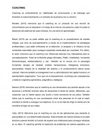Coaching. Página 1