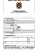 Sílabo curso estadística y diseño experimental