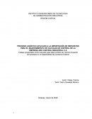 Proceso logístico aplicado a la importación de repuestos para el mantenimiento de válvulas de control de la empresa