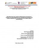 Implementación del sistema administrativo de registro y control de almacenamiento de la información contable del consejo municipal de los derechos de los niños, niñas y adolescentes