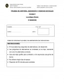 Prueba de historia, geografía y ciencias sociales