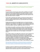 El aborto en adolescente