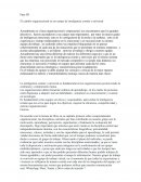 El cambio organizacional en un campo de inteligencia común y universa