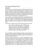 Conductas alimentarias de riesgo