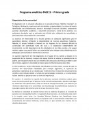 El diagnóstico de la situación educativa