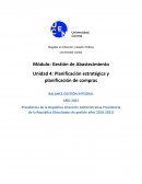 Planificación estratégica y planificación de compras