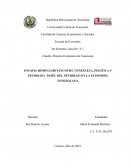 Romulo Betancourt, Venezuela, politica y petroleo. Papel del petroleo en la economia venezolana