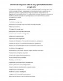 Informe de indagación sobre el uso y aprovechamiento de la energía solar