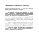 ¿Es posible revivir a especies ya extintas?