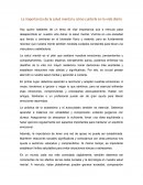 La importancia de la salud mental y cómo cuidarla en la vida diaria