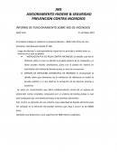 Informe de funcionamiento sobre red de incendios