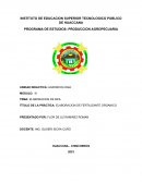 Práctica: elaboracion de fertilizante orgánico