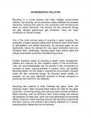 Ingles. Tema contaminación