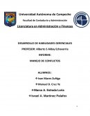 Caso manejo de conflictos