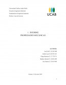 Informe propiedades mecánicas
