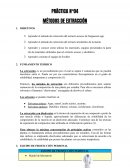Práctica n°04 métodos de extracción
