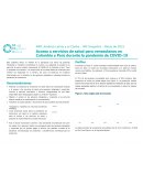 Acceso a servicios de salud para venezolanos en Colombia y Perú