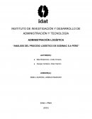Análisis del proceso logístico de Sodimac S.A Perú