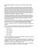 Problema de tu comunidad que tenga un impacto global