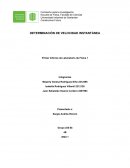 Determinación de velocidad instantánea