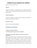 Análisis de una situación de conflicto
