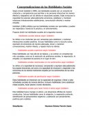 Marco conceptual, Habilidades Sociales