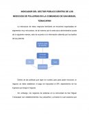 Indicador del sector público dentro de los negocios de pollerías