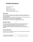 Evaluación Psicotécnica